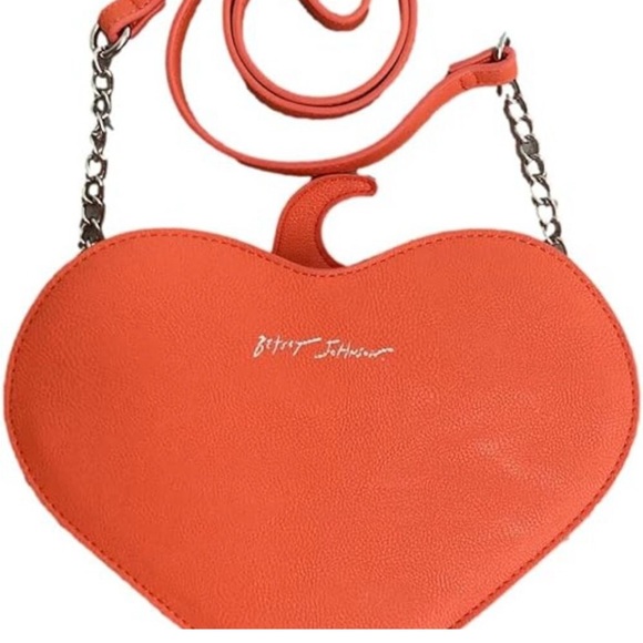 Betsey Johnson Orange Pumpkin Crossbody Bag - Picture 2 of 8